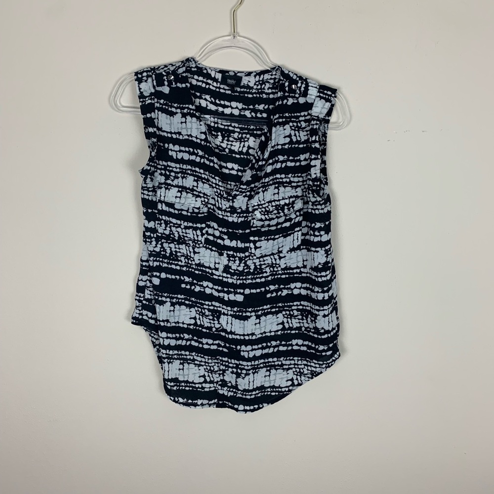 Mossimo | Black & White Print Blouse Size XS